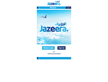 Tablet Screenshot of m.jazeeraairways.com