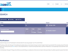 Tablet Screenshot of book.jazeeraairways.com